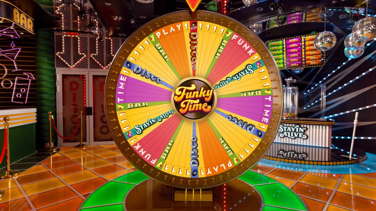 Funky Time casino game Wheel